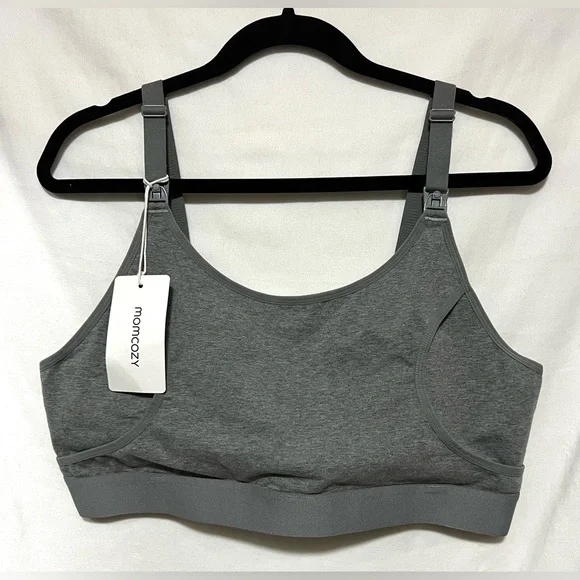 NWT Momcozy The Original: Hands Free Pumping Bra Cotton Stretch Breastfeeding - Picture 7 of 16